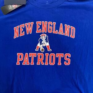 NWT New England Patriots Fanatics Blue T-Shirt - Pro Line - 3XL